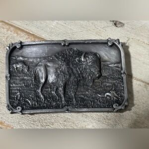 Vintage 1984 American Buffalo Heritage Belt Buckle